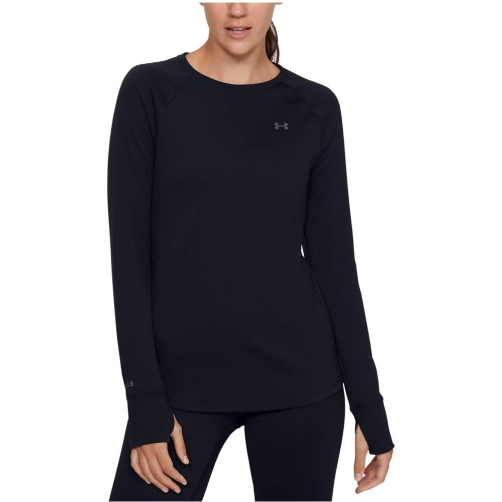 2 Under Armour Women's ColdGear® Base 4.0 black Crew shirt XS - Picture 3 of 14